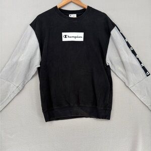 Champion Charcoal Sweatshirt with Logo